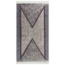 vidaXL fekete-szürke pamutszőnyeg 120 x 180 cm (340090) lakástextília