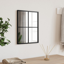 vidaXL fekete téglalap alakú vas fali tükör 30 x 40 cm bútor