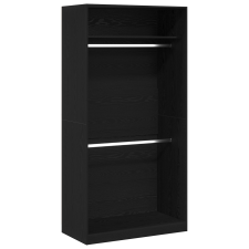 vidaXL Fekete tölgy ruhásszekrény - 100x50x200 cm (3345115) bútor