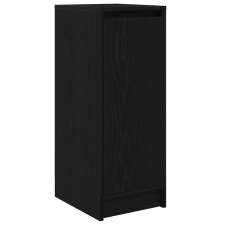 vidaXL fekete tölgy szerelt fa cipősszekrény 29,5x34x76 cm (861860) bútor
