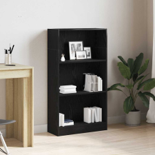 vidaXL fekete tölgy szerelt fa könyvespolc 60x24x109 cm bútor