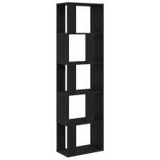 vidaXL fekete tölgy szerelt fa könyvszekrény/szobaosztó 45x24x159 cm (862400) bútor