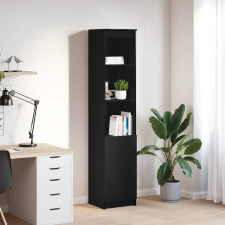 vidaXL fekete tölgy szerelt fa magasszekrény 37,5x35x180 cm bútor