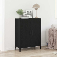 vidaXL fekete tölgy szerelt fa tálalószekrény 69,5 x 34 x 90 cm bútor