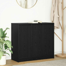 vidaXL fekete tölgy szerelt fa tálalószekrény 85x34x76 cm bútor