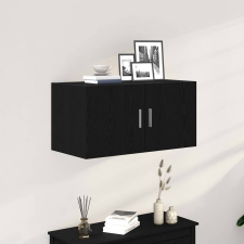 vidaXL fekete tölgy színű szerelt fa faliszekrény 80 x 39 x 40 cm bútor