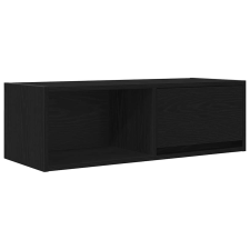 vidaXL fekete tölgy színű szerelt fa TV-szekrény 80x31x25,5 cm (861456) bútor