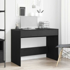 vidaXL fekete tölgyszínű szerelt fa íróasztal 101x50x76,5 cm íróasztal