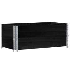vidaXL fekete tömör fenyő kerti növénytartó 100 x 50 cm kerti tárolás