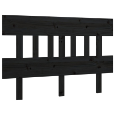 vidaXL fekete tömör fenyőfa ágyfejtámla 153,5x3x81 cm (819129) ágy és ágykellék