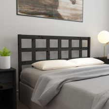 vidaXL fekete tömör fenyőfa ágyfejtámla 156 x 4 x 100 cm ágy és ágykellék