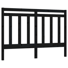 vidaXL fekete tömör fenyőfa ágyfejtámla 156 x 4 x 100 cm (817799) ágy és ágykellék