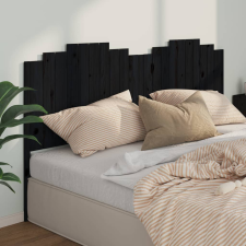 vidaXL Fekete tömör fenyőfa ágyfejtámla 206x4x110 cm ágy és ágykellék