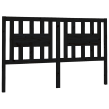 vidaXL fekete tömör fenyőfa fejtámla 166 x 4 x 100 cm (818684) ágy és ágykellék