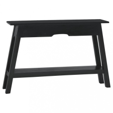 vidaXL fekete tömör mahagónifa tálalóasztal fiókokkal 110 x 30 x 75 cm bútor
