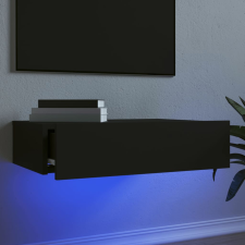 vidaXL fekete TV-szekrény LED-lámpákkal 60x35x15,5 cm bútor