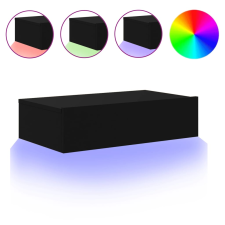 vidaXL fekete TV-szekrény LED-lámpákkal 60x35x15,5 cm (842888) bútor