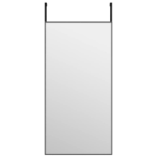 vidaXL fekete üveg és alumínium ajtótükör 40x80 cm (327407) bútor