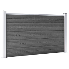 vidaXL fekete WPC kerítéspanel 180 x 105 cm (148975) építőanyag