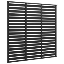 vidaXL fekete WPC kerítéspanel 180 x 180 cm (318111) építőanyag