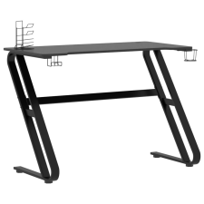 vidaXL fekete ZZ-lábú gamer asztal 110 x 60 x 75 cm (325412) bútor