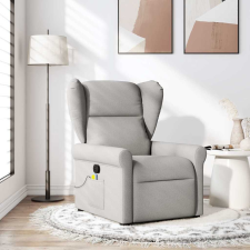 vidaXL felhőszürke szövet dönthető masszázsfotel masszázsfotel