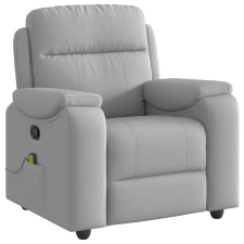 vidaXL felhőszürke szövet dönthető masszázsfotel (4015699) masszázsfotel