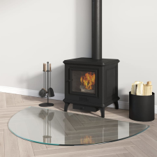 vidaXL félkör alakú kandalló-üveglap 1000 x 600 mm építőanyag