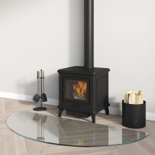 vidaXL félkör alakú kandalló-üveglap 1200x500 mm építőanyag