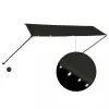 vidaXL Feltekerhető antracitszürke napellenző LED-del 350 x 150 cm