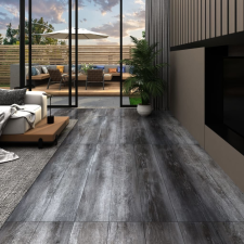 vidaXL fényes szürke 3 mm-es öntapadó PVC padlóburkolat 4,46 m² beton- és padlóbevonat