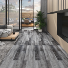 vidaXL fényes szürke nem öntapadó PVC padlóburkoló lapok 2 mm 5,26 m² járólap
