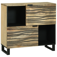 vidaXL Fiókos szekrény – 80x33,5x75 cm, tömör mangófából készült bútor