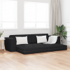 vidaXL Földi Kanapéágy 2 az 1-ben Fekete 245x150x60.5 cm Szövet