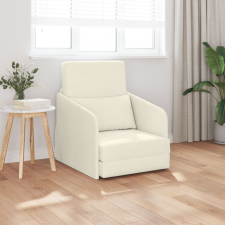 vidaXL Földi Kanapéágy 2 az 1-ben Krém 65x80x83 cm Velvet bútor
