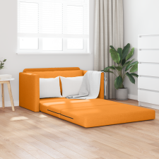vidaXL Földi Kanapéágy 2 az 1-ben Sötét Sárga 124x71x78 cm Szövet bútor