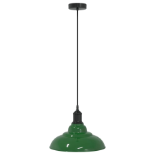 vidaXL függesztéklámpa magassága állítható E27 fényes zöld Ø31cm fém (4103437) világítás