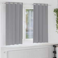 vidaXL Függönyök 2 pcs Világosszürke 175 x 140 cm Poliészter lakástextília
