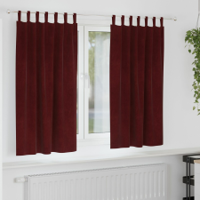 vidaXL Függönyök Burgundi vörös Poliészter 140 x 175 cm lakástextília