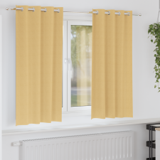 vidaXL Függönyök függönyökkel 2 pcs Bézs 175 x 140 cm Poliészter lakástextília