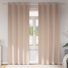 vidaXL Függönyök függönyökkel 2 pcs Tópszínű 225 x 140 cm Poliészter lakástextília