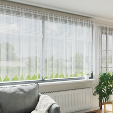 vidaXL Függönyök függönyökkel Fehér 400 x 140 cm Poliészter lakástextília
