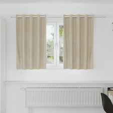 vidaXL Függönyök Krém Poliészter 140 x 140 cm Dekoratív betétek lakástextília