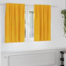 vidaXL Függönyök Mustár sárga Poliészter 140 x 140 cm Dekoratív betétek lakástextília