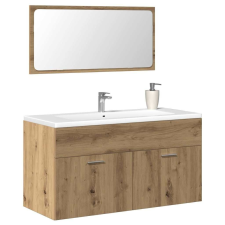 vidaXL fürdőszoba szekrény tükörrel Artisan Oak Engineered Wood fürdőszoba bútor