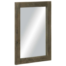 vidaXL fürdőszoba tükör szürke 50x3x70 cm tömörfa mangó szürke fürdőszoba bútor