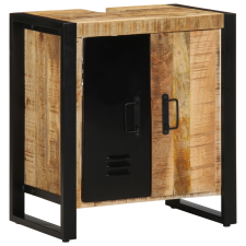 vidaXL Fürdőszobai Szekrény 55x35x60 cm Tömör Fa Durva Mangó (4013603) fürdőszoba bútor