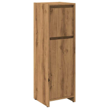 vidaXL fürdőszobai szekrény kézműves tölgy 30x30x95 cm műszaki fa (856062) fürdőszoba bútor