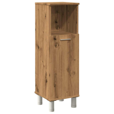 vidaXL fürdőszobai szekrény kézműves tölgy 30x30x95 cm műszaki fa (856138) fürdőszoba bútor