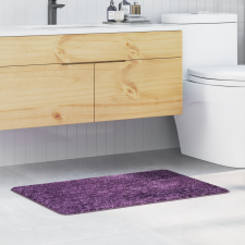 vidaXL Fürdőszobai Szőnyeg Négyszögletes Lila 60x90 cm Poliészter Csúszásmentes lakástextília